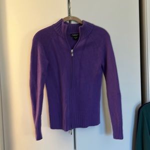 Purple cashmere sweater, nice and thick